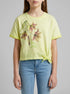 Benetton Yellow Girls T-Shirt with Print and Knot SKU: 3085C10T3_6M4 Image 00