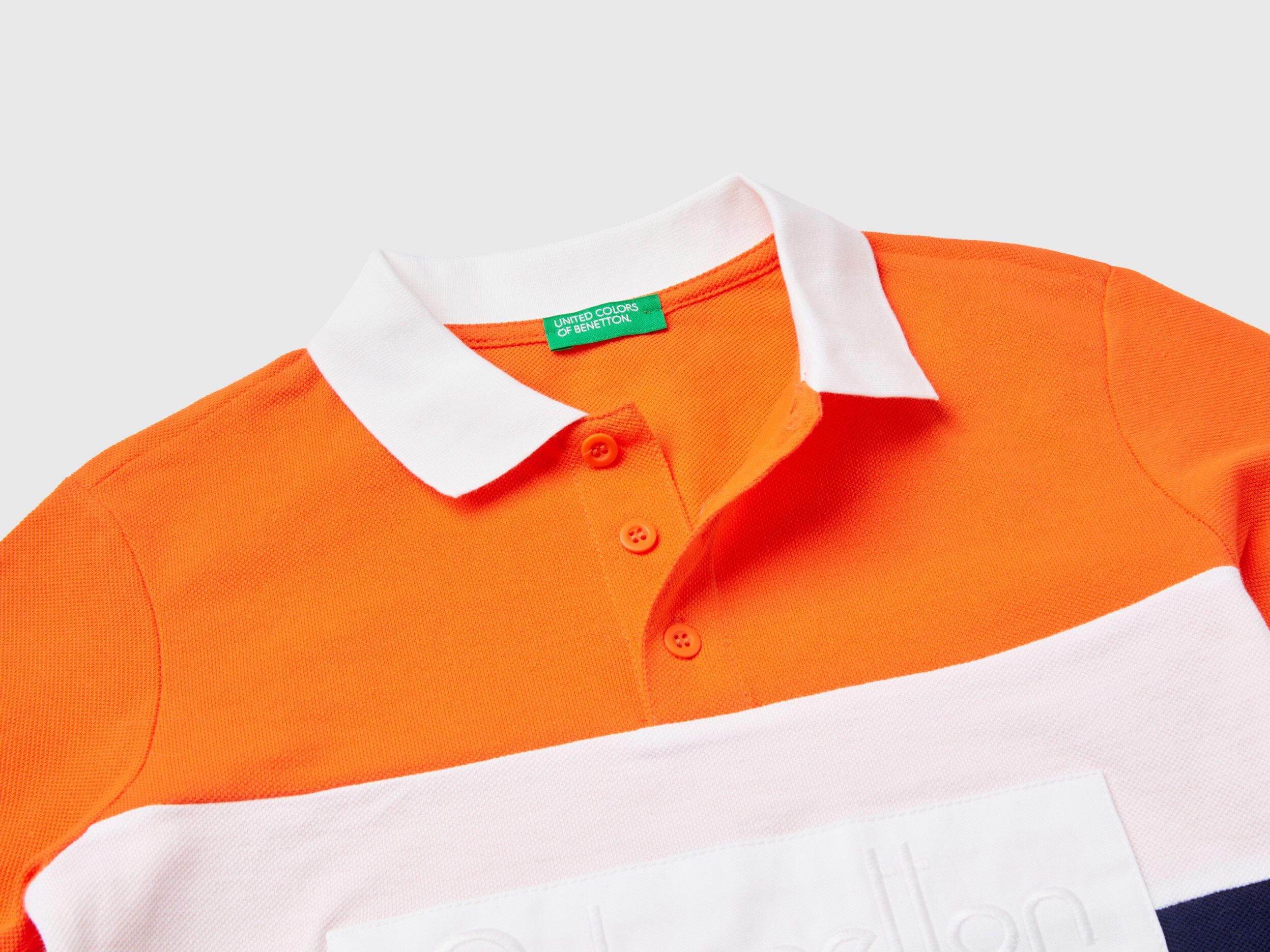 Color Block Polo Shirt In Organic Cotton_3088C301G_29E_03