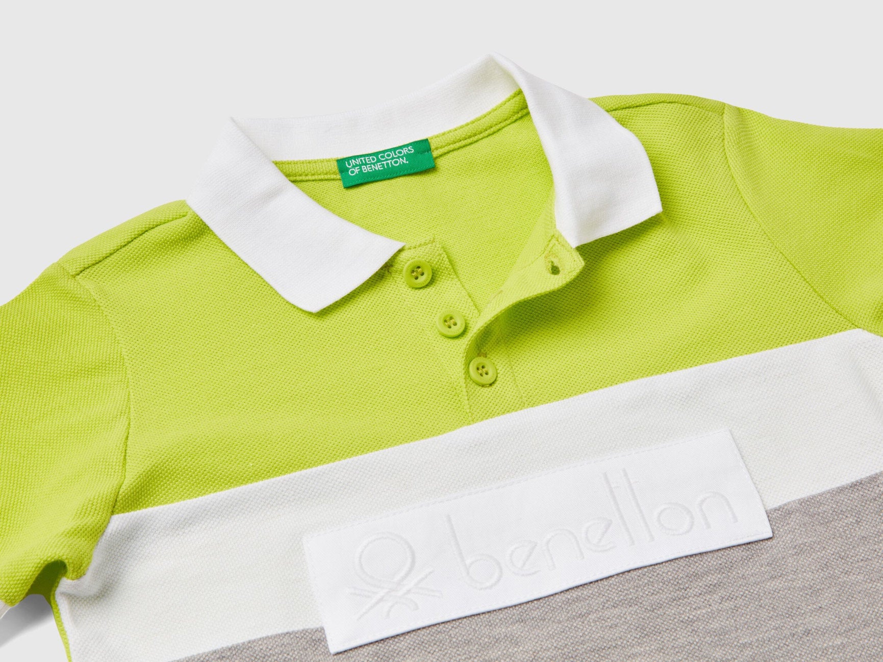 Color Block Polo Shirt In Organic Cotton_3088C301G_2C7_03