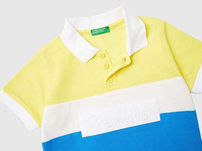 Color Block Polo Shirt In Organic Cotton_3088G300N_00D_03