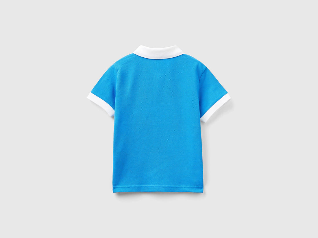 Color Block Polo Shirt In Organic Cotton_3088G300N_0M8_02