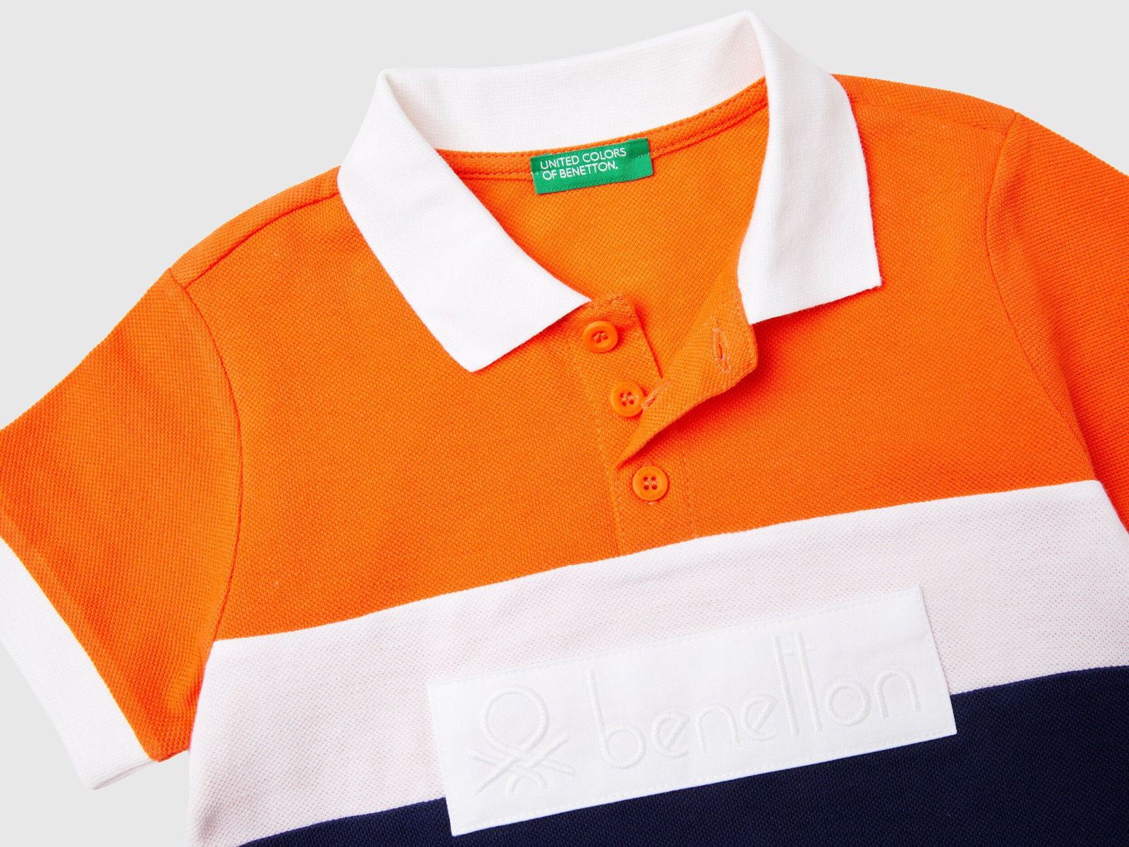 Color Block Polo Shirt In Organic Cotton_3088G300N_29E_03