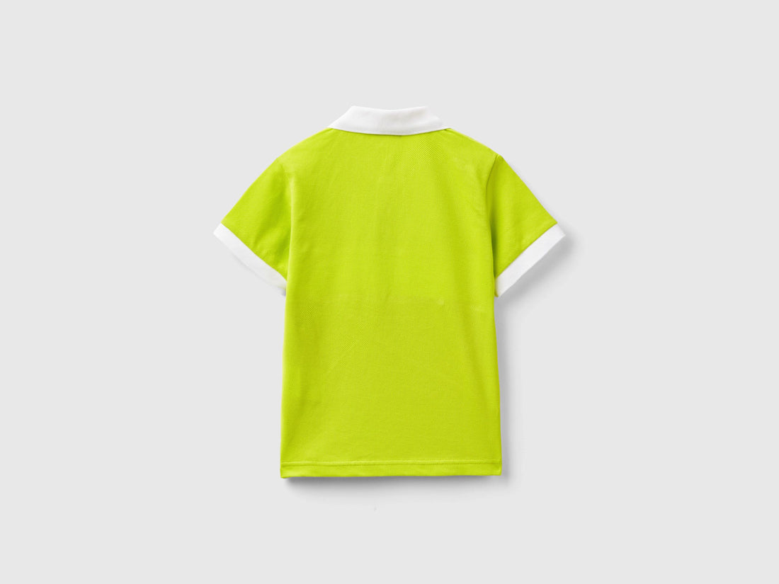 Color Block Polo Shirt In Organic Cotton_3088G300N_2C7_02