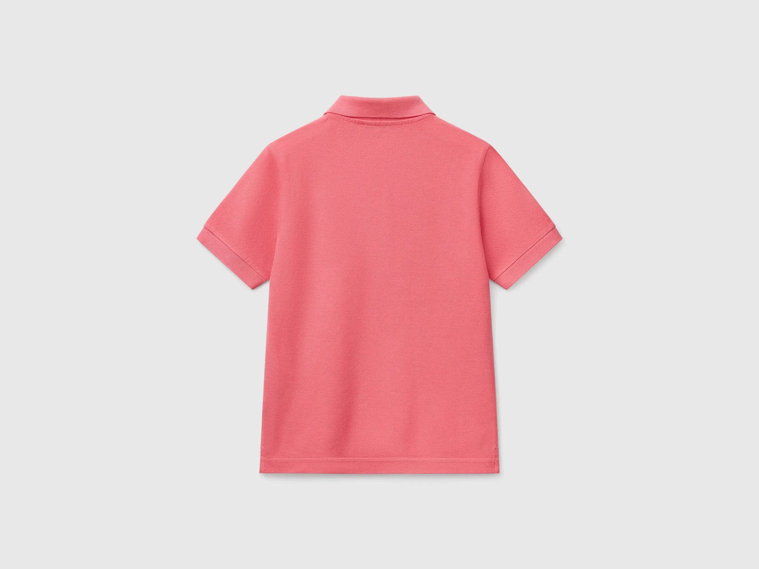 Benetton Salmon Boys Slim Fit Polo in Pure Cotton SKU: 3089C300Q_11F Image 02