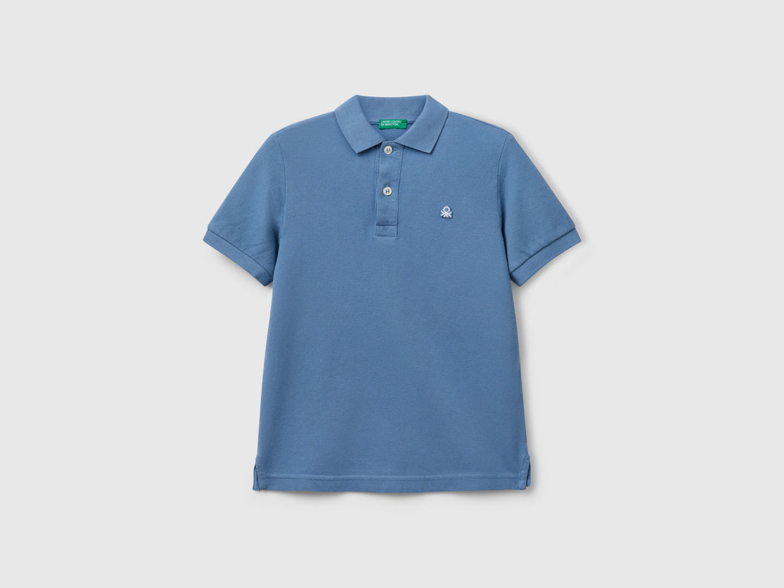 Benetton_Slim Fit Polo in Pure Cotton_3089C300Q_11W_01