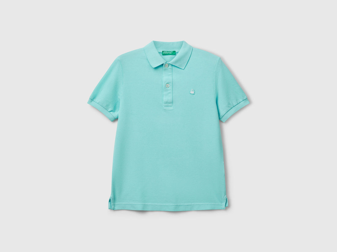 Benetton_Slim Fit Polo in Pure Cotton_3089C300Q_18T_01