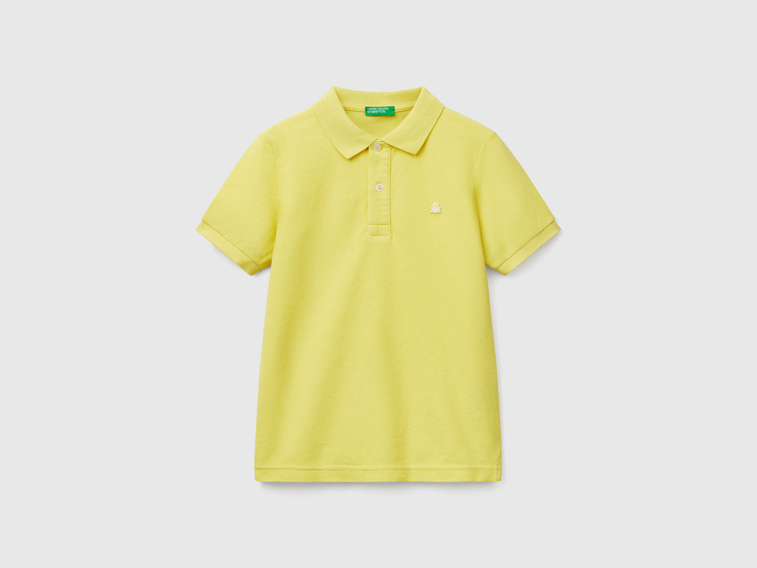 Benetton_Slim Fit Polo in Pure Cotton_3089C300Q_1T1_01
