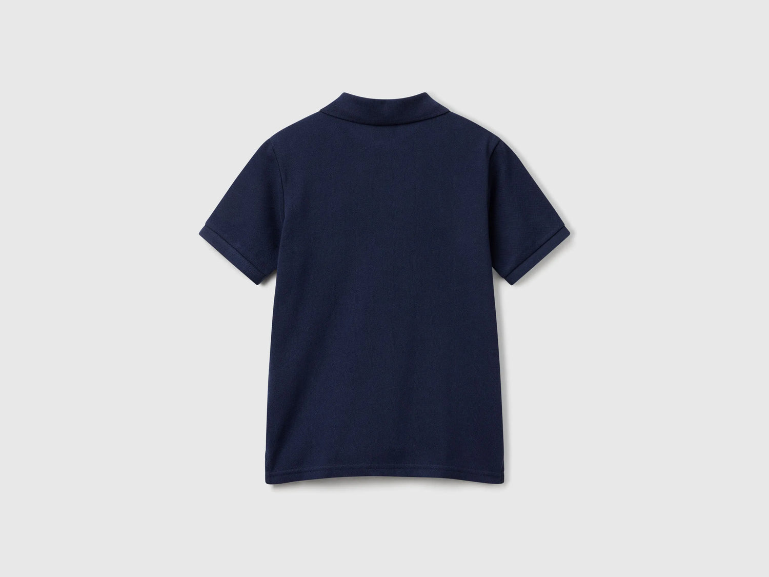 Benetton Dark Blue Boys Slim Fit Polo in Pure Cotton SKU: 3089C300Q_252 Image 02