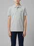 Benetton Light Gray Boys Slim Fit Polo in Pure Cotton SKU: 3089C300Q_501 Image 00