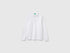 Benetton White Boys Long-Sleeved Polo Shirt in Organic Cotton SKU: 3089C302E_101 Image 01