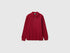 Benetton Burgundy Boys Long-Sleeved Polo Shirt in Organic Cotton SKU: 3089C302E_21C Image 01