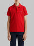Benetton Red Boys Short Sleeve Polo in Pure Cotton SKU: 3089G3008_015 Image 00
