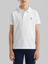 Benetton White Boys Short Sleeve Polo in Pure Cotton SKU: 3089G3008_101 Image 00