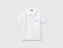 Benetton White Boys Short Sleeve Polo in Pure Cotton SKU: 3089G3008_101 Image 01