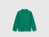 Benetton_Green_Long Sleeve Polo in Cotton_3089G3009_108_01
