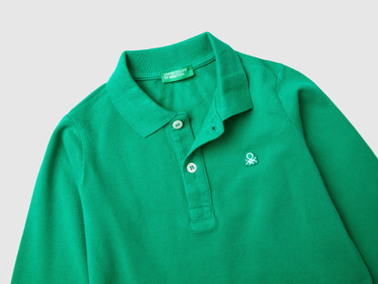 Long Sleeve Polo In Organic Cotton