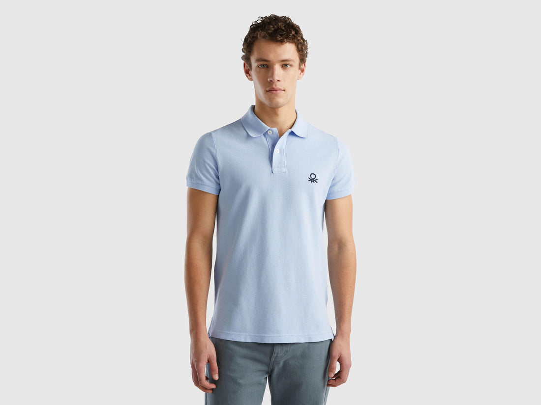 Slim Fit Light Blue Polo Shirt_3089J3178_2K3_01