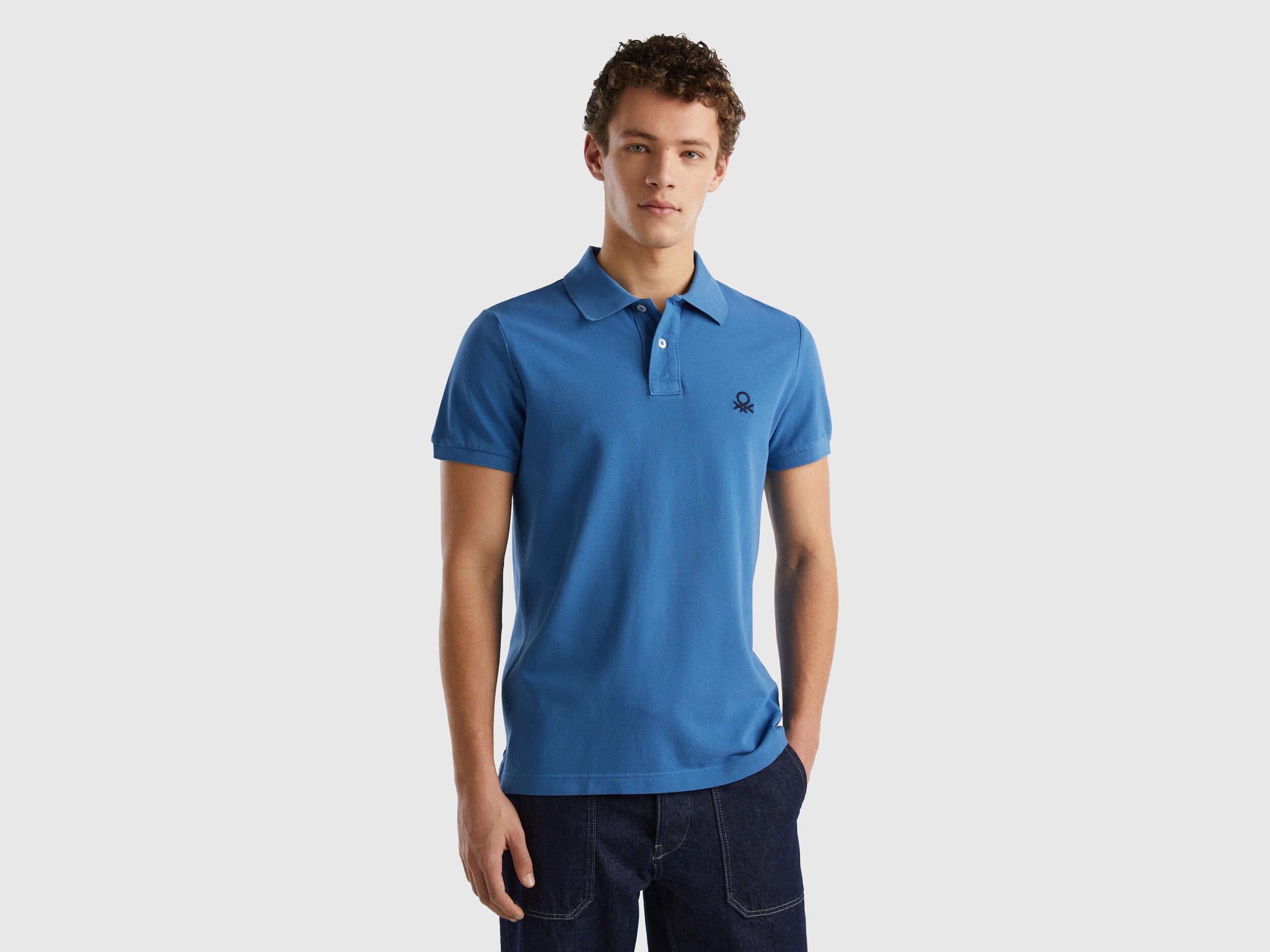 Slim Fit Light Blue Polo Shirt_3089J3178_3M6_01