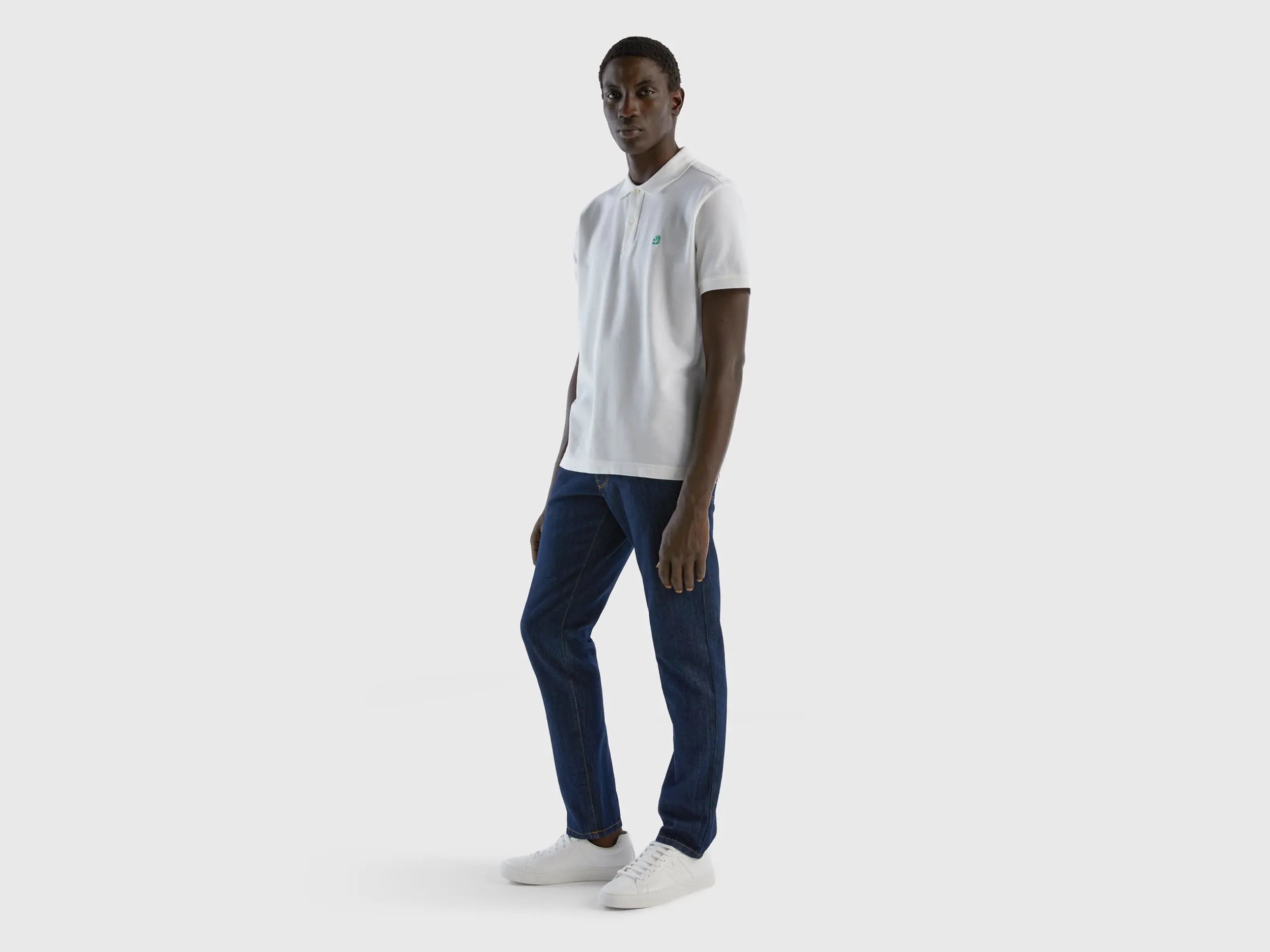 White Regular Fit Polo_3089J3179_101_03