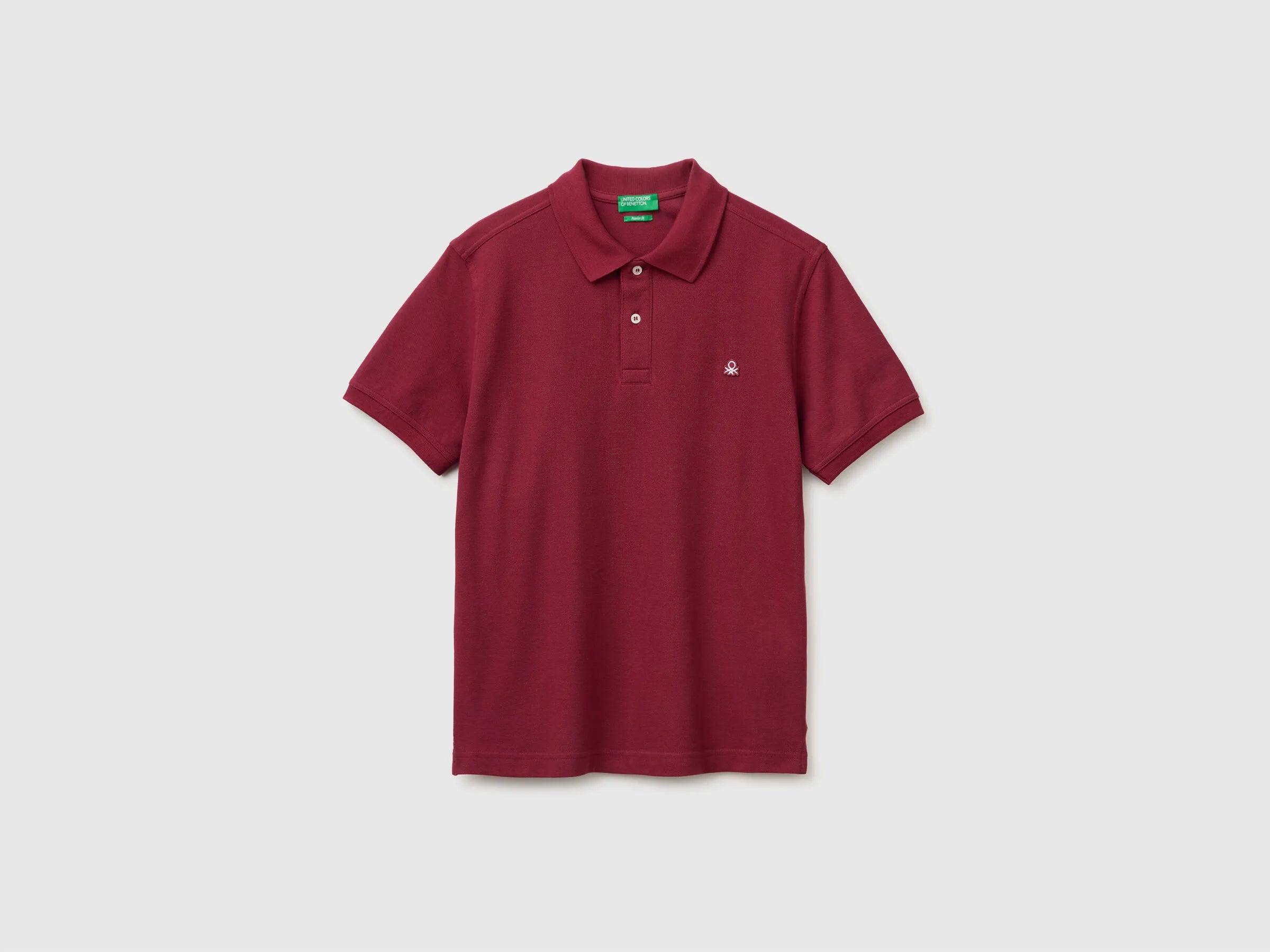 Benetton Burgundy Men Regular Fit Polo SKU: 3089J3179_1P9 Image 01