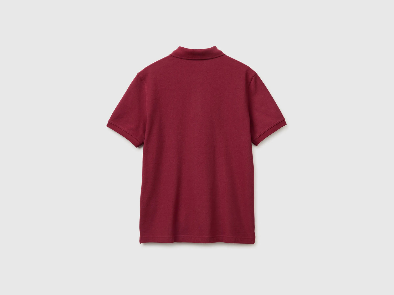 Benetton Burgundy Men Regular Fit Polo SKU: 3089J3179_1P9 Image 02