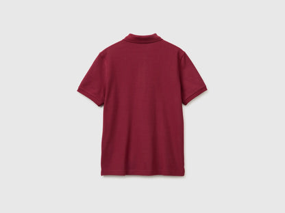 Benetton Burgundy Men Regular Fit Polo SKU: 3089J3179_1P9 Image 02