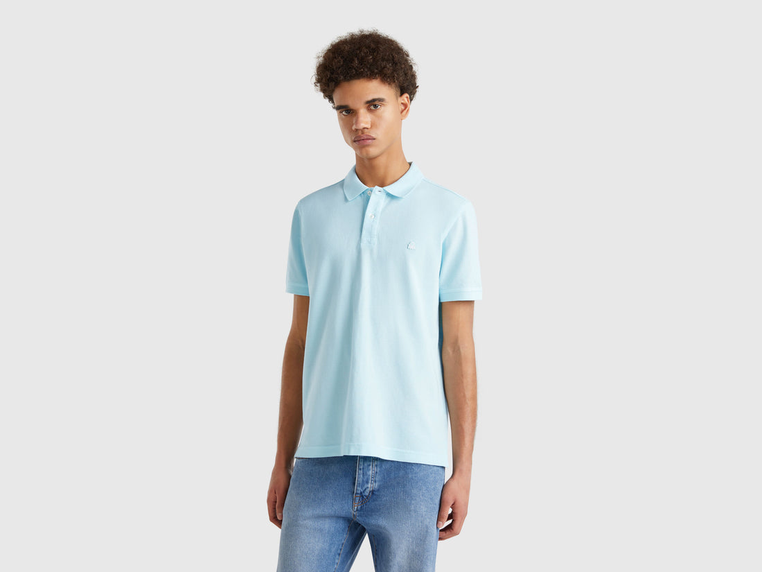 Benetton_Turquoise Regular Fit Polo_3089J3179_24A_01