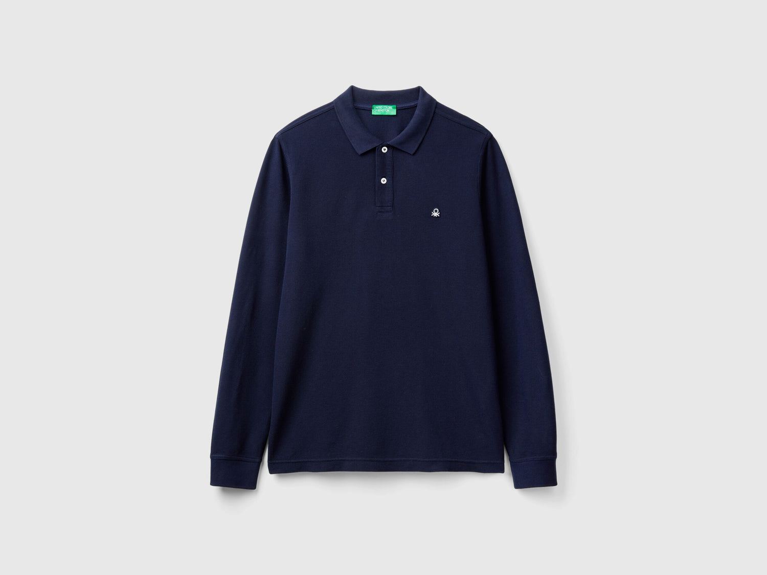 Benetton_Dark Blue_Long Sleeve Cotton Polo_3089J3204_016_04