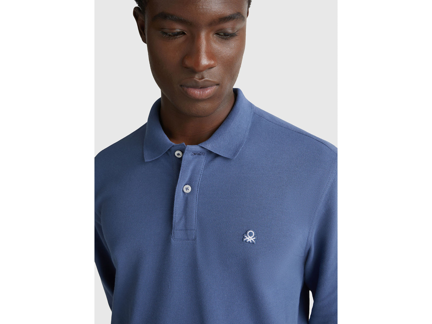 Benetton_Air Force Blue_Long Sleeve Cotton Polo _3089J3204_35W_03