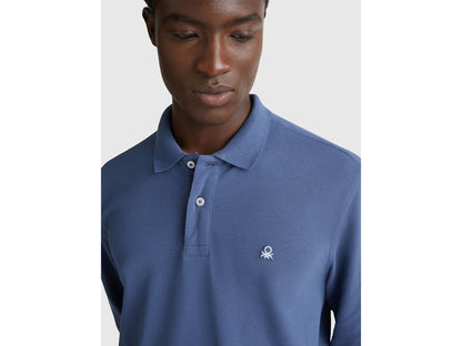 Benetton_Air Force Blue_Long Sleeve Cotton Polo _3089J3204_35W_03