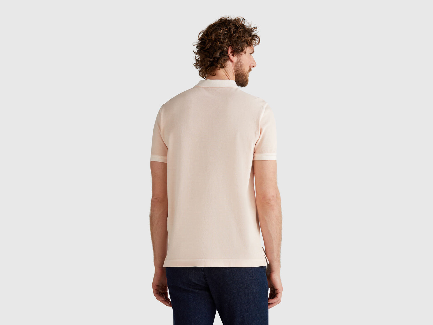 Benetton_Powder Pink Regular Fit Polo_3089U302D_68Q_02