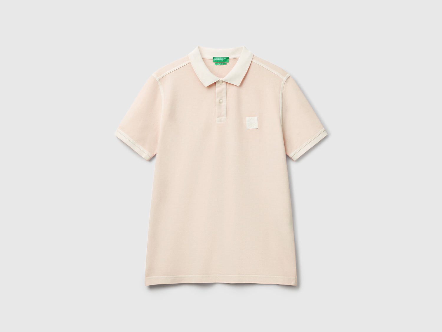 Benetton_Powder Pink Regular Fit Polo_3089U302D_68Q_04