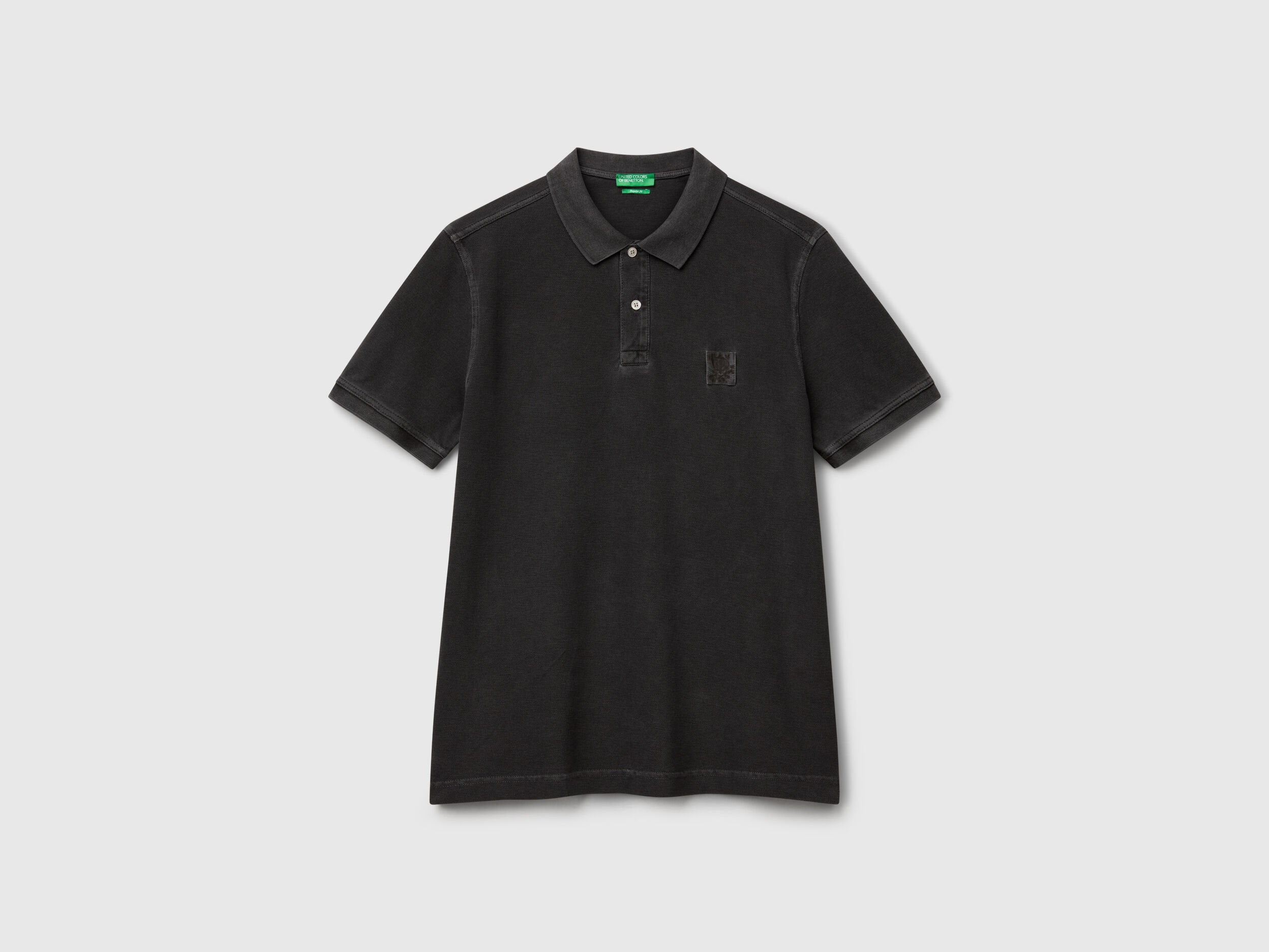 Benetton_Dark Gray Regular Fit Polo_3089U302D_700_03