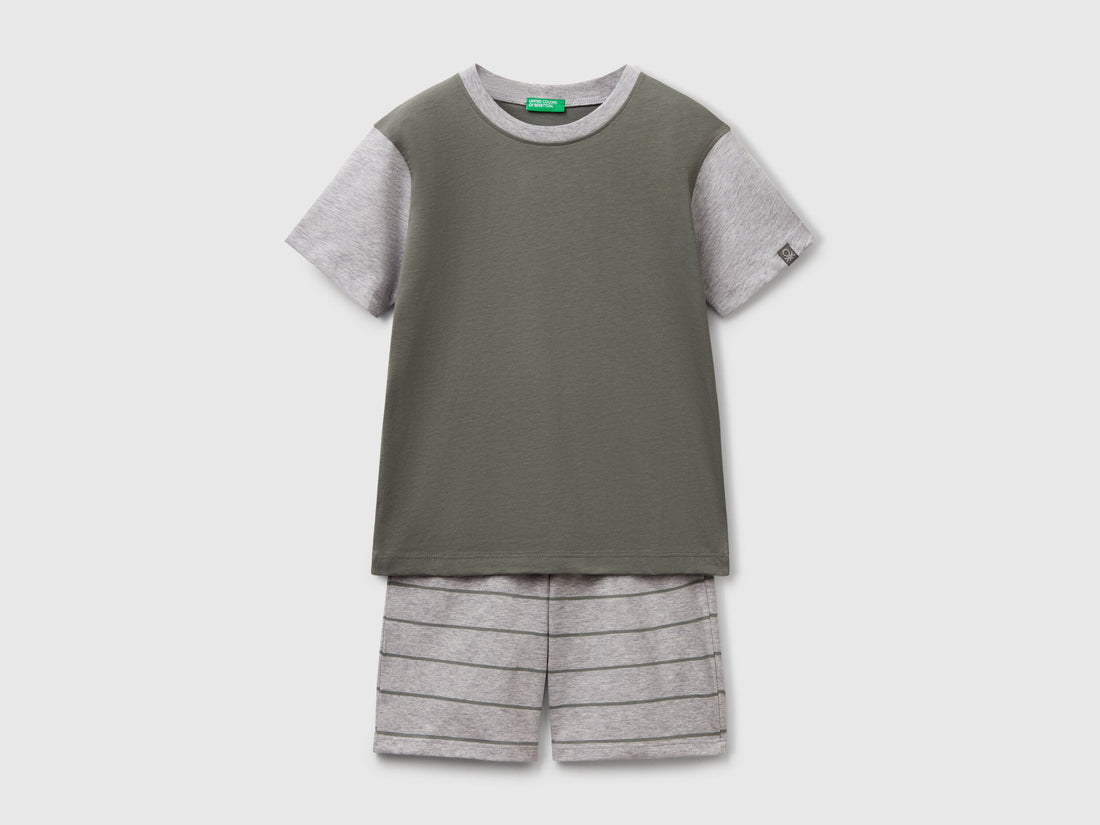 Benetton_Short Pyjamas in Pure Cotton_30960P08R_26Y_01