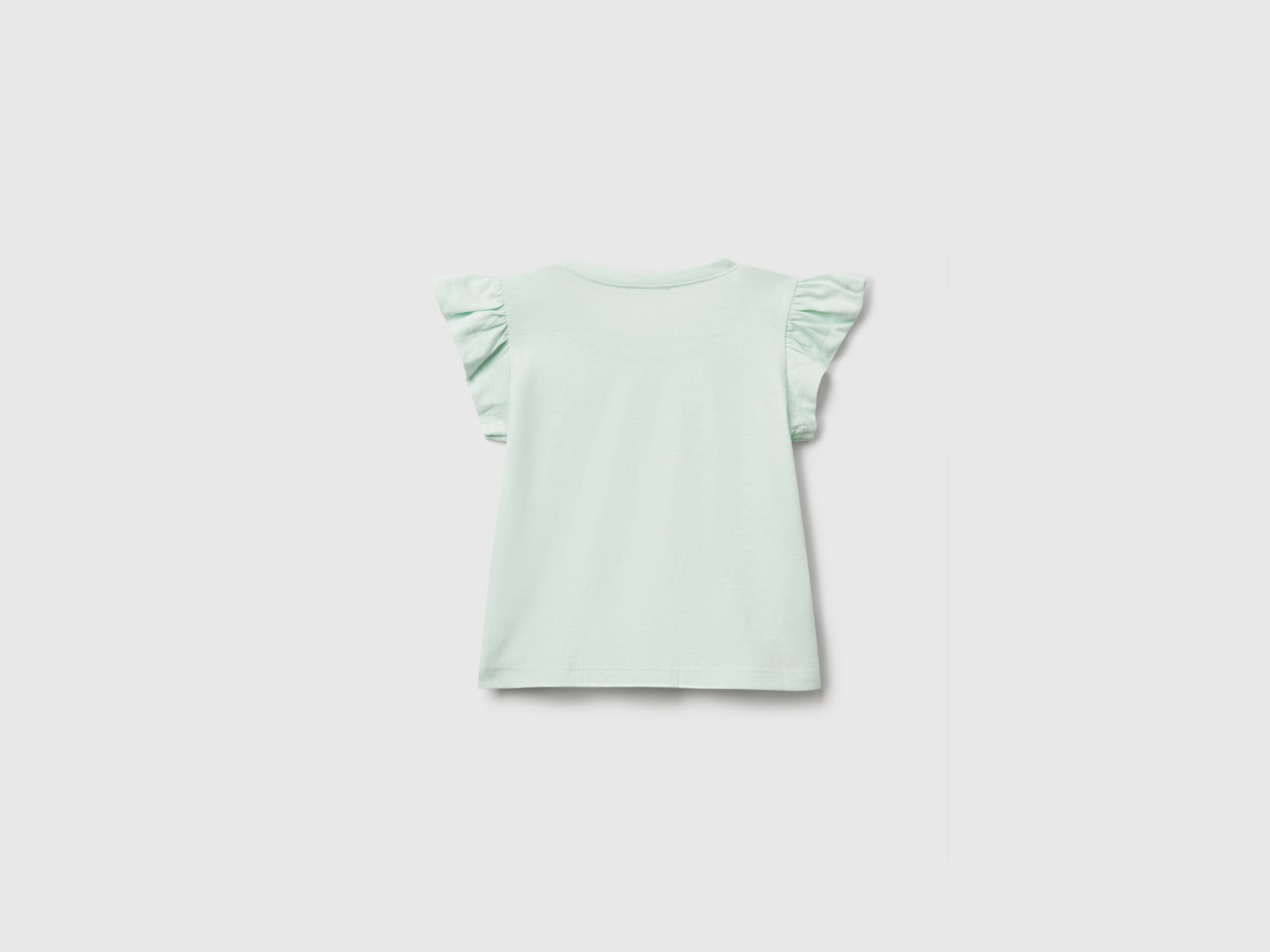 Benetton_T-Shirt with Print and Applique_3096A106F_0H4_02