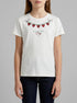 Benetton Creamy White Girls T-Shirt with Print and Glitter SKU: 3096C10SG_074 Image 00