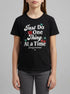 Benetton Black Girls T-Shirt with Print and Glitter SKU: 3096C10SG_100 Image 00