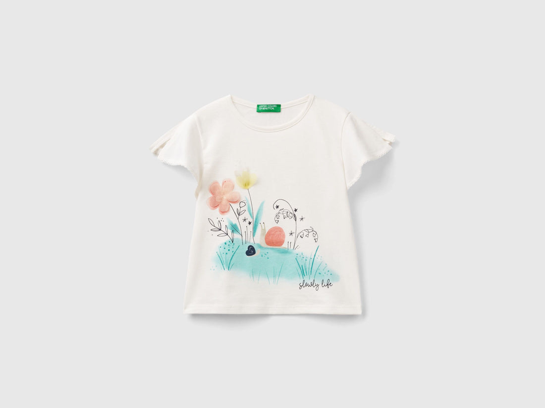 T Shirt With Print And Tulle_3096G10En_0Z3_01