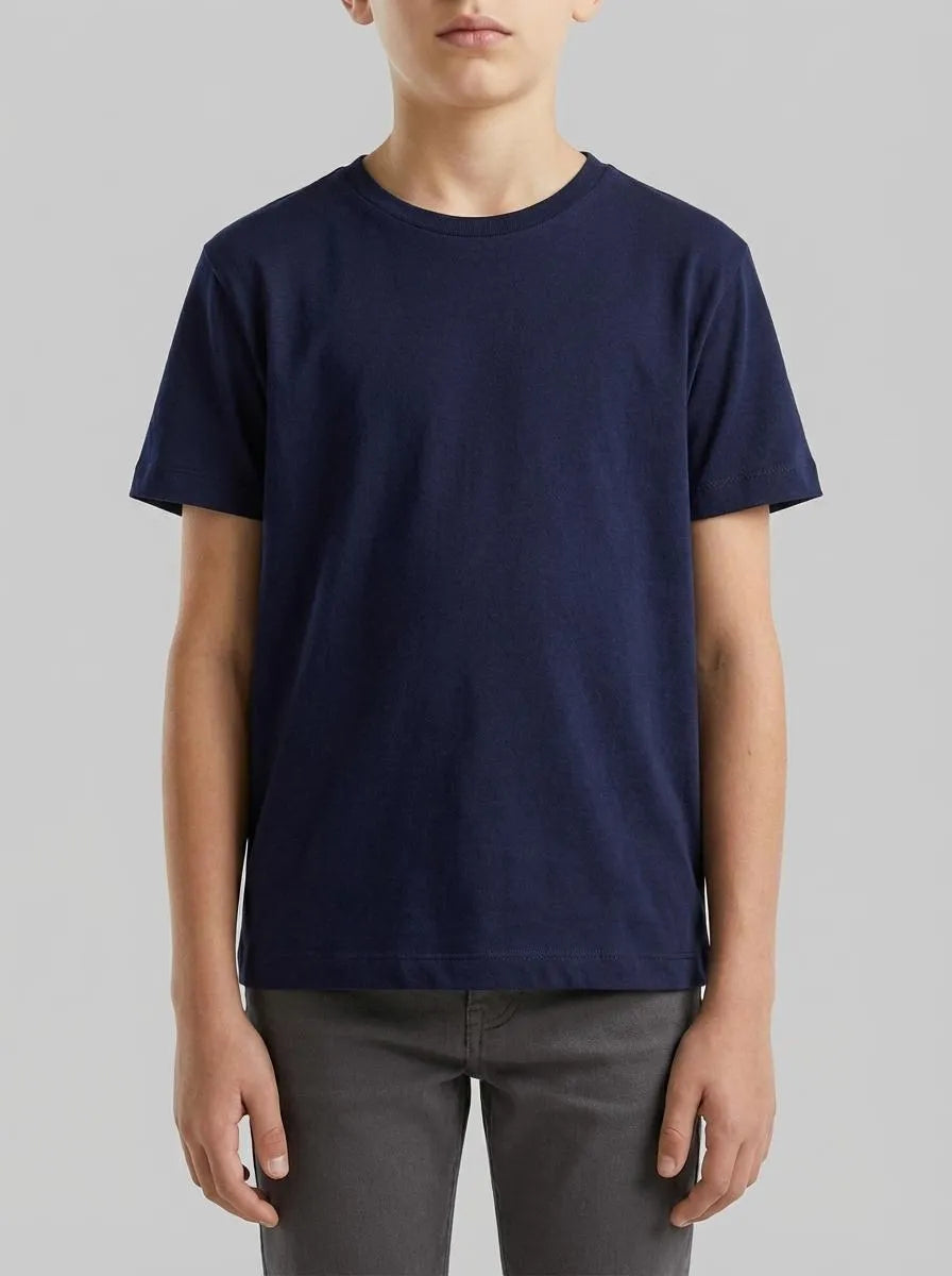 Benetton White Boys Two 100% Cotton T-Shirts SKU: 3096G10LN_901 Image 00