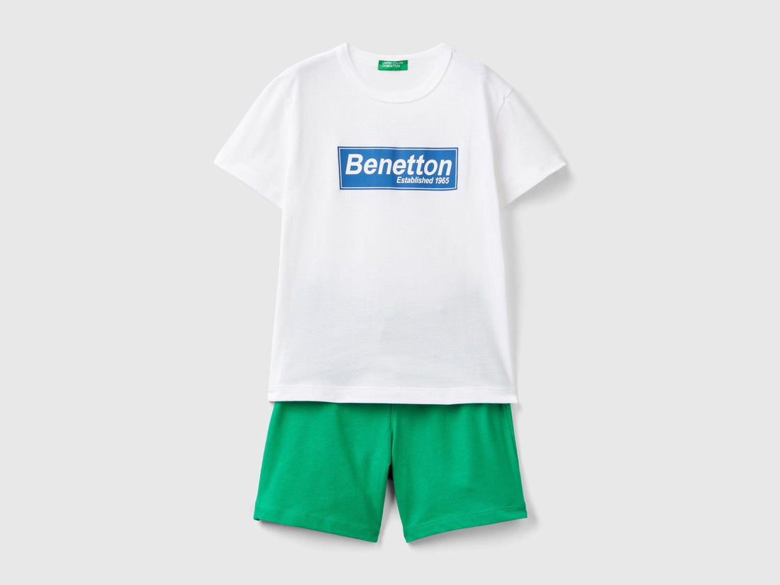 100% Cotton T-Shirt And Bermuda Shorts Set_3096GK00I_901_01