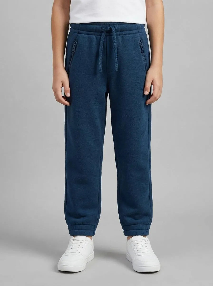 Benetton Dark Blue Boys Sweatpants SKU: 30DSGF05B_37T Image 00