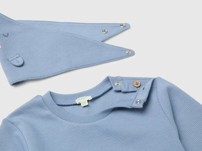 Benetton Light Blue Unisex Pure Cotton Set SKU: 30THAK018_09A Image 03