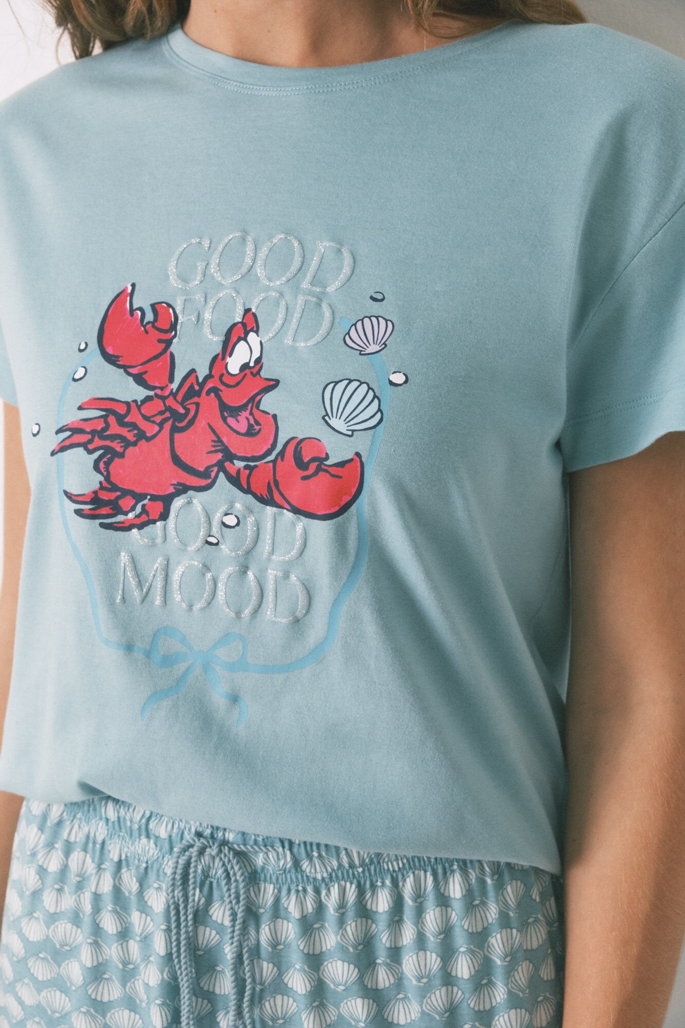 Women Secret_Sebastian Green 100% Cotton Capri Pyjamas_3132100_26_02