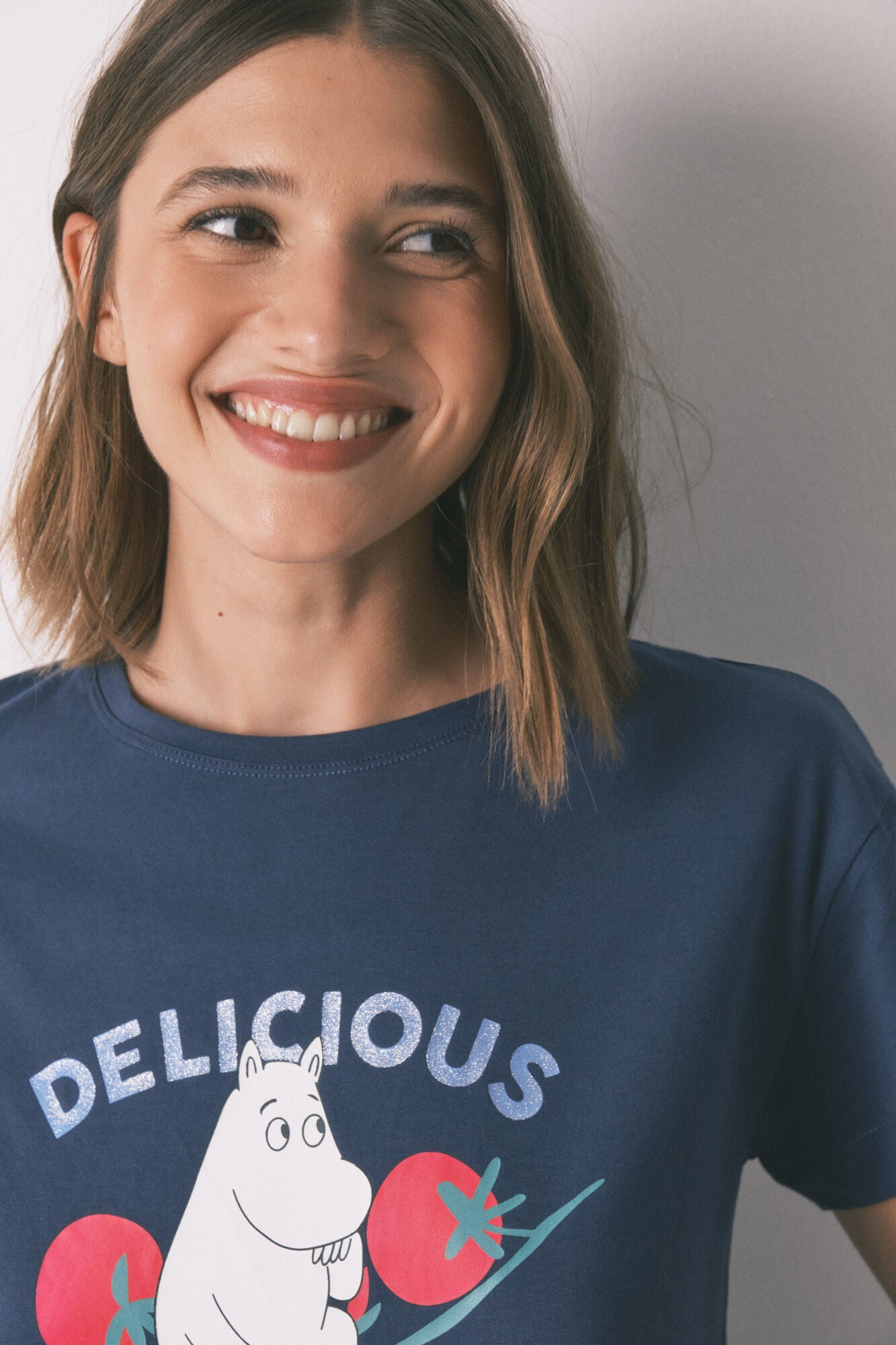 Women Secret_Dark Blue_100% Cotton Moomin Capri Pyjamas in Blue_3132101_11_04