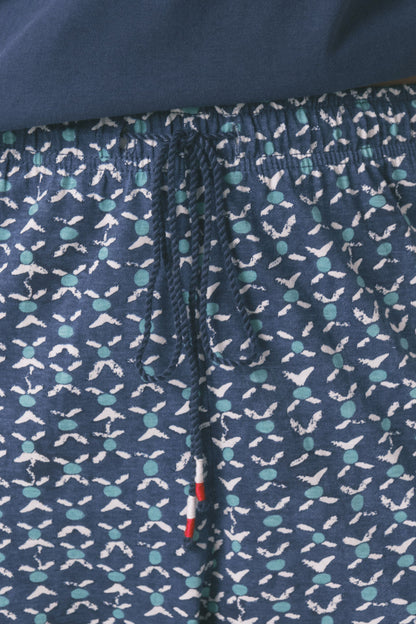 Women Secret_Dark Blue_100% Cotton Moomin Capri Pyjamas in Blue_3132101_11_05