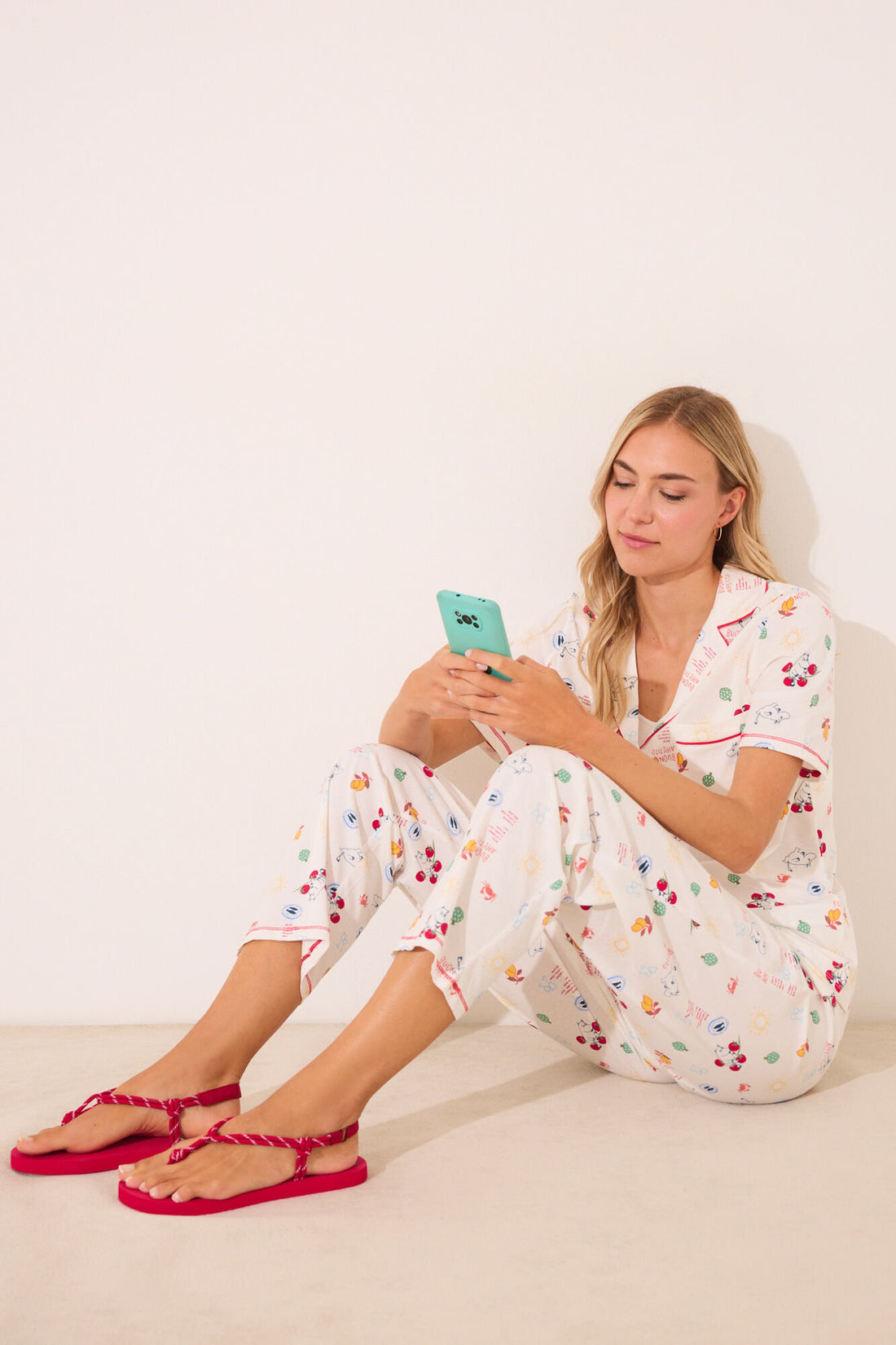 Women Secret_100% Ivory Cotton Classic Pyjamas_3132103_96_01