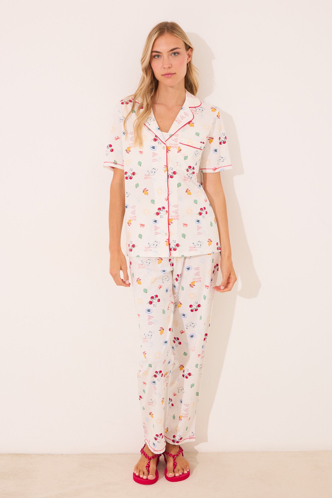 Women Secret_100% Ivory Cotton Classic Pyjamas_3132103_96_02