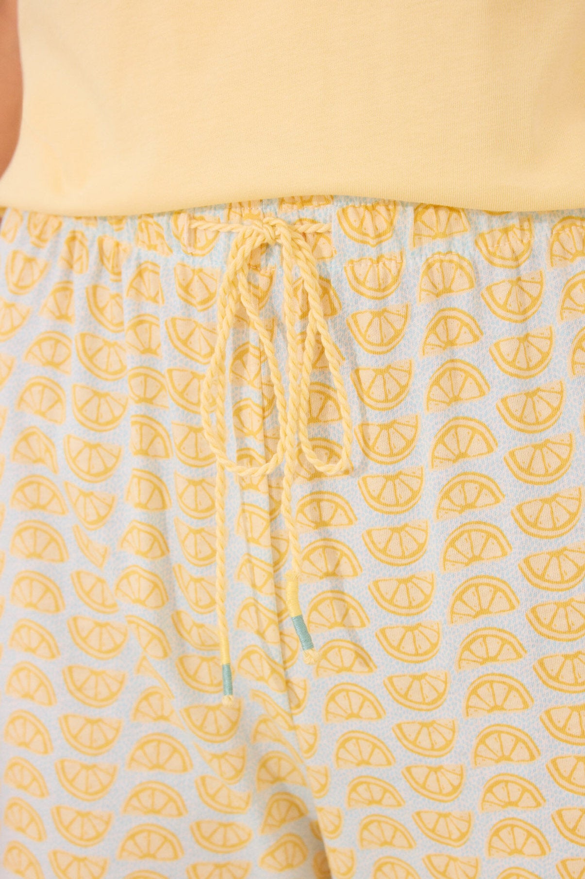 Women Secret_100% Cotton Long Pyjamas with Snoopy Lemons_3132106_04_04