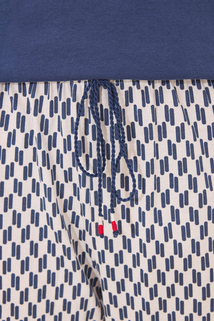 Women Secret_100% Cotton Geometric Snoopy Long Pyjamas_3132107_11_04