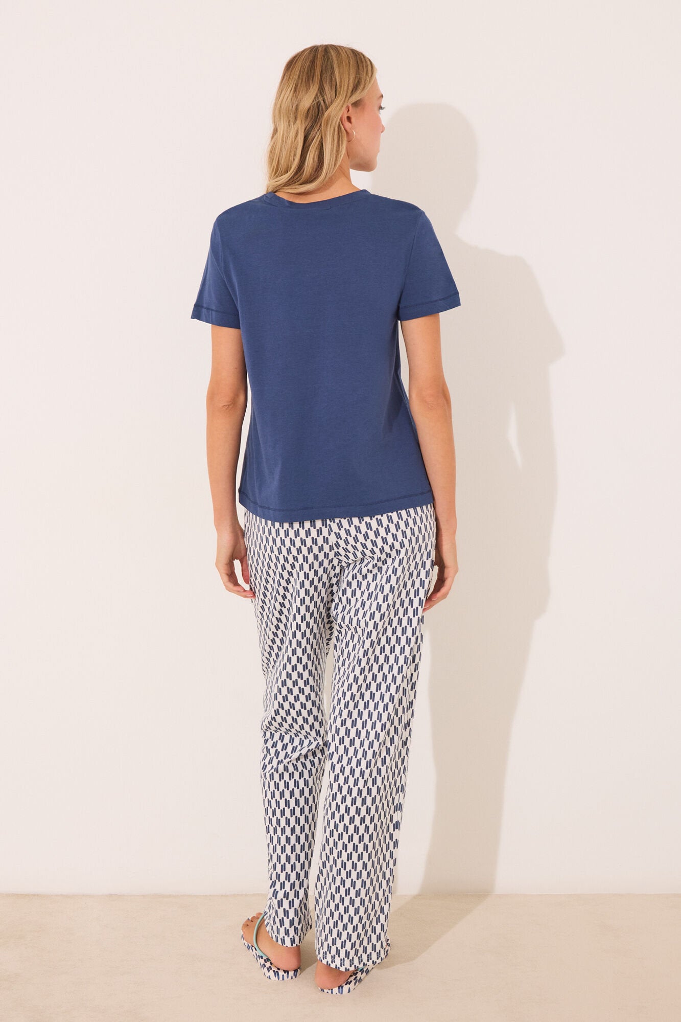 Women Secret_100% Cotton Geometric Snoopy Long Pyjamas_3132107_11_05